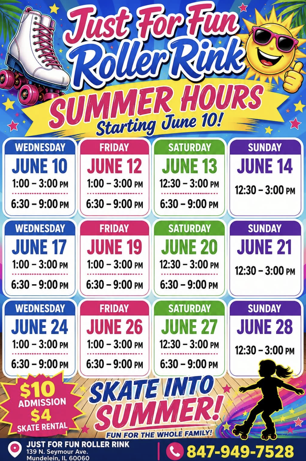 2026 summer hours