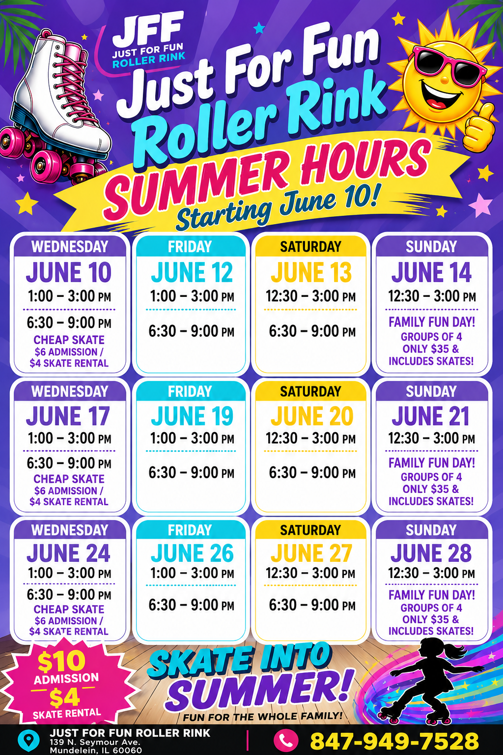 2026 summer hours
